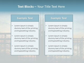 Construction, Pouring Concrete Reinforcement PowerPoint Template