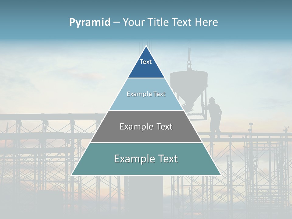 Construction, Pouring Concrete Reinforcement PowerPoint Template
