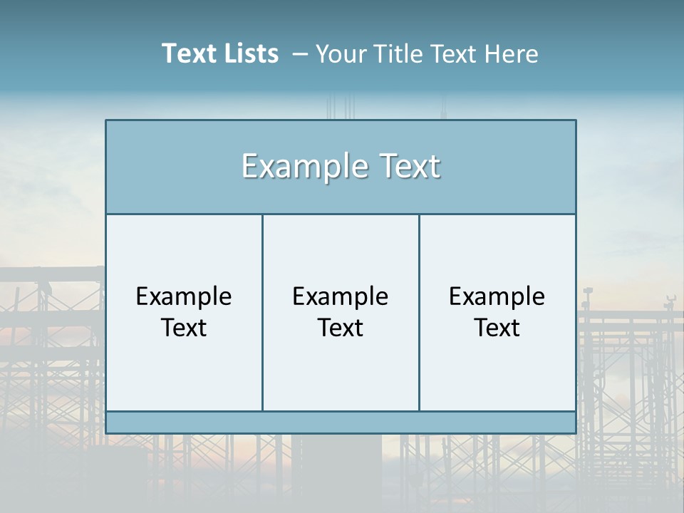 Construction, Pouring Concrete Reinforcement PowerPoint Template
