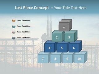 Construction, Pouring Concrete Reinforcement PowerPoint Template