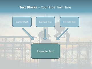 Construction, Pouring Concrete Reinforcement PowerPoint Template