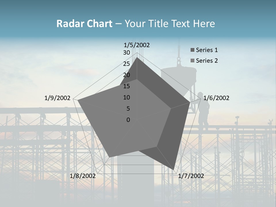 Construction, Pouring Concrete Reinforcement PowerPoint Template