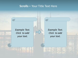Construction, Pouring Concrete Reinforcement PowerPoint Template