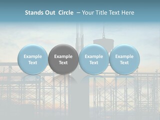 Construction, Pouring Concrete Reinforcement PowerPoint Template