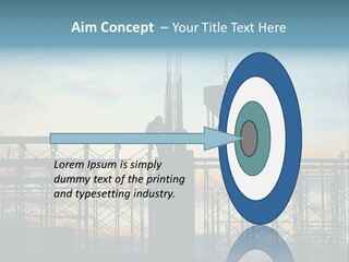 Construction, Pouring Concrete Reinforcement PowerPoint Template