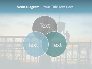 Construction, Pouring Concrete Reinforcement PowerPoint Template