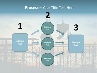 Construction, Pouring Concrete Reinforcement PowerPoint Template