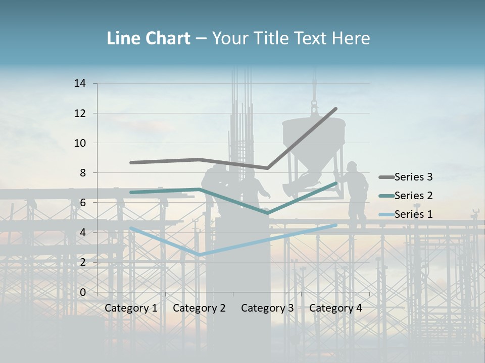 Construction, Pouring Concrete Reinforcement PowerPoint Template