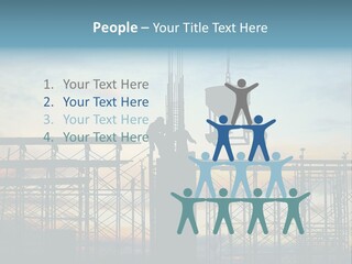 Construction, Pouring Concrete Reinforcement PowerPoint Template