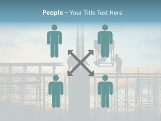 Construction, Pouring Concrete Reinforcement PowerPoint Template