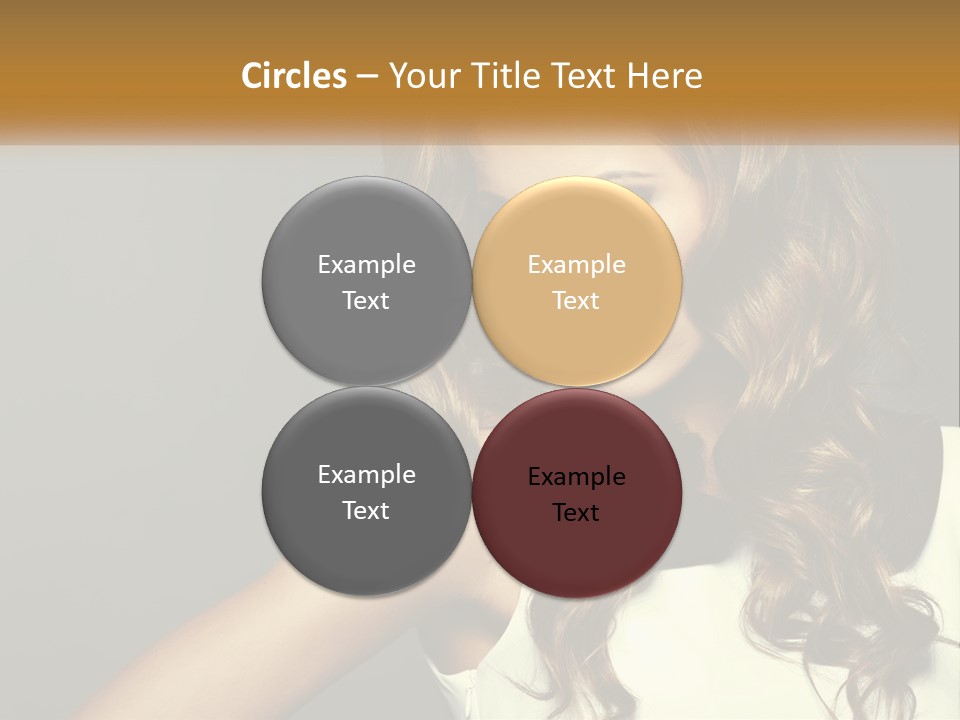 Makeup Dyed Hair PowerPoint Template