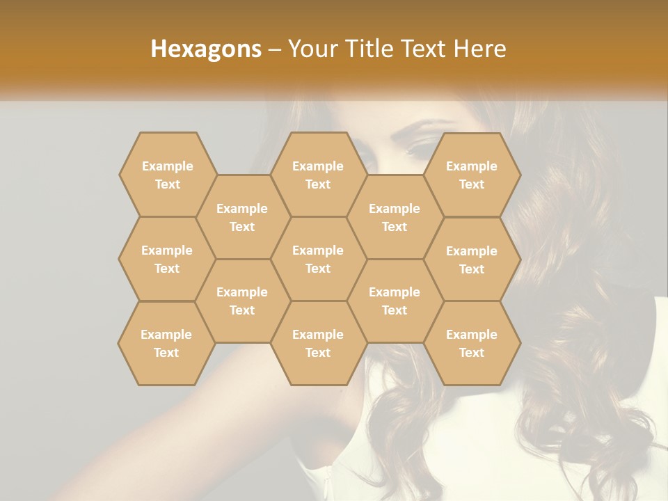 Makeup Dyed Hair PowerPoint Template