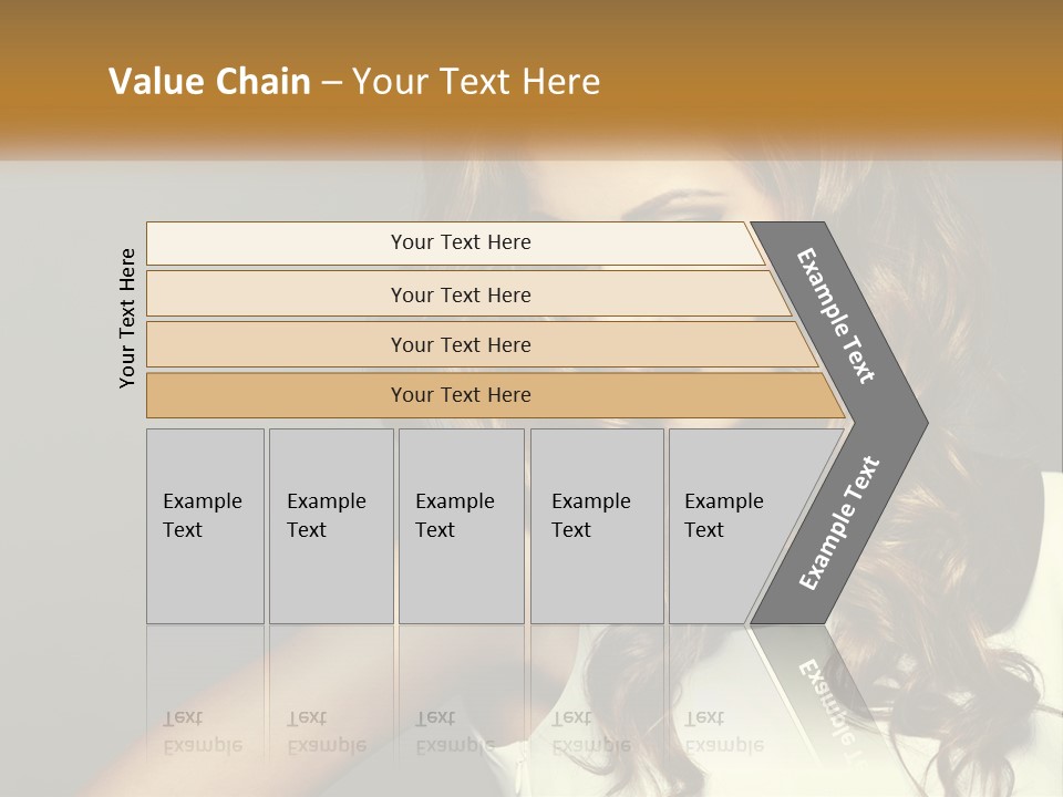 Makeup Dyed Hair PowerPoint Template