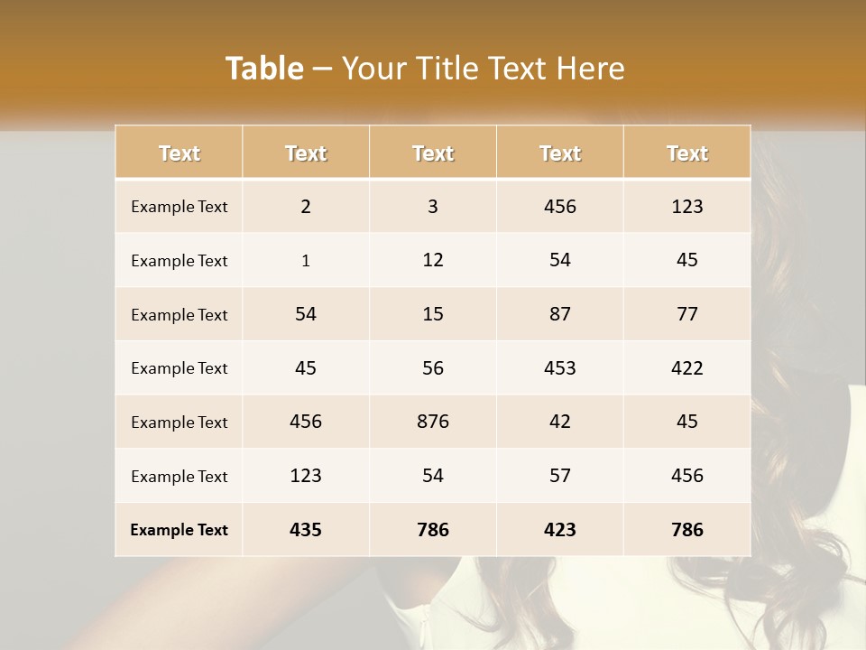 Makeup Dyed Hair PowerPoint Template