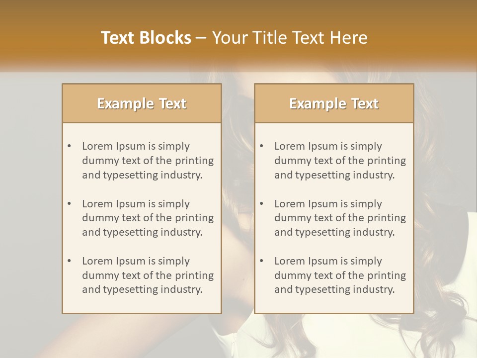 Makeup Dyed Hair PowerPoint Template