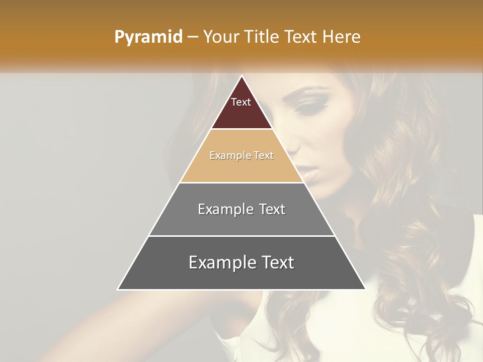 Makeup Dyed Hair PowerPoint Template