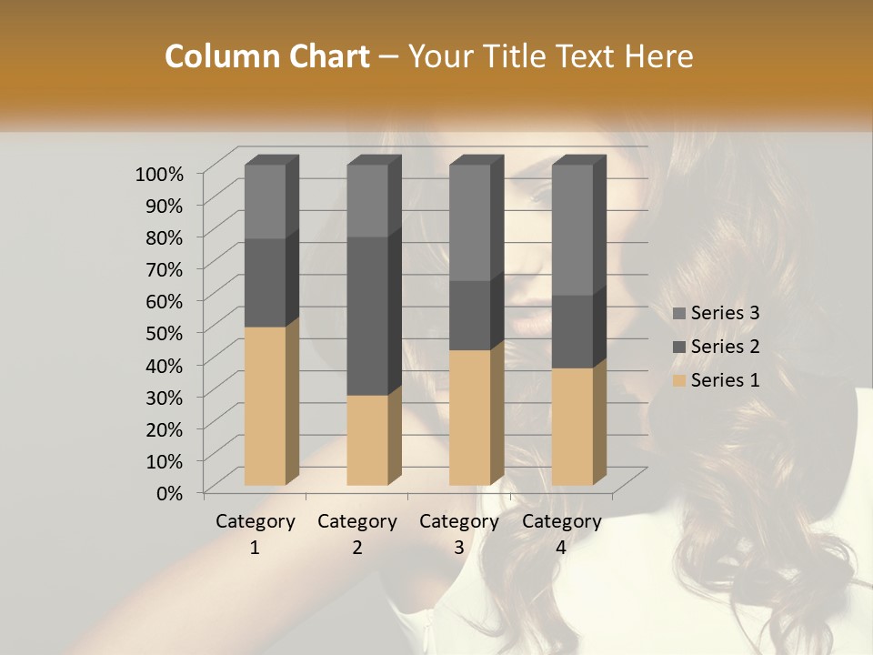 Makeup Dyed Hair PowerPoint Template