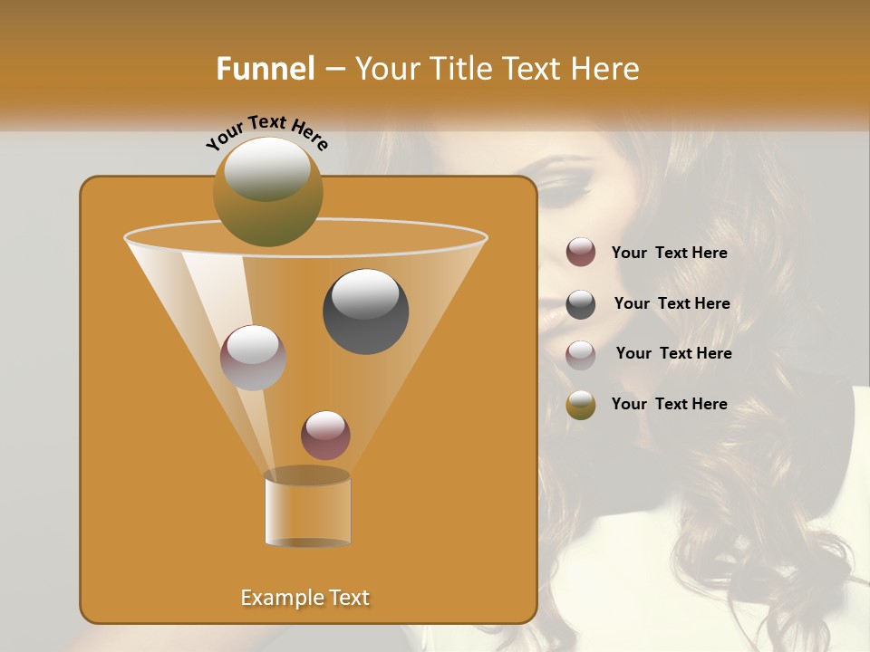 Makeup Dyed Hair PowerPoint Template