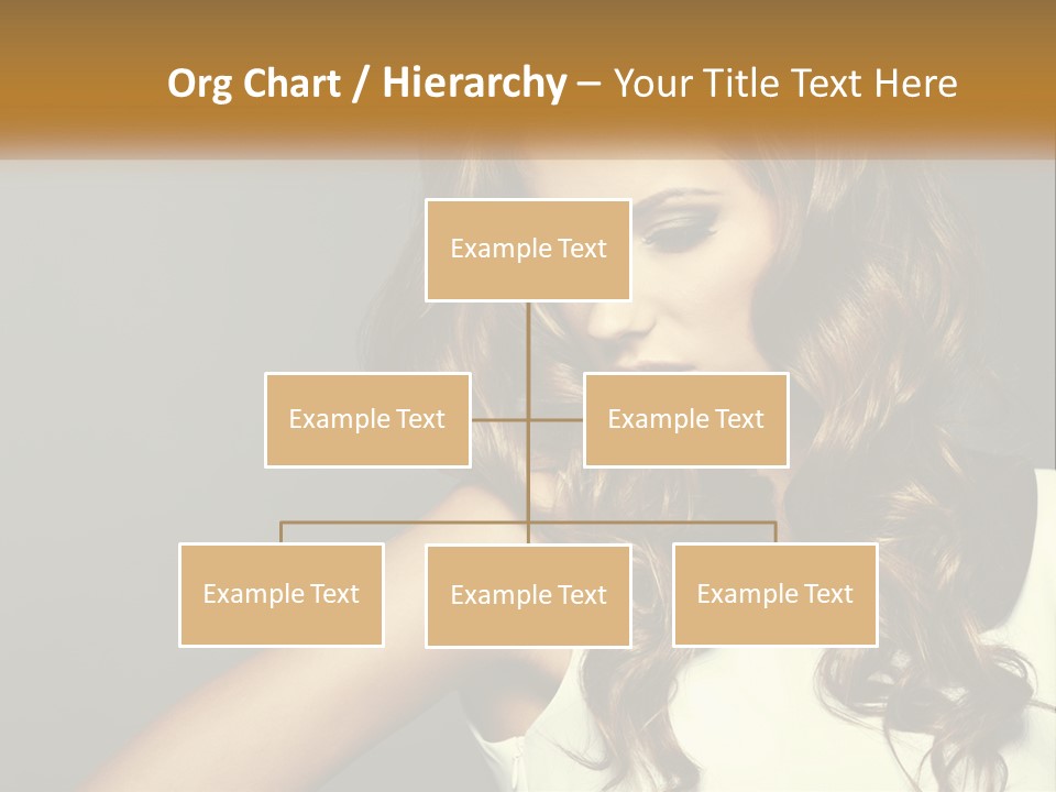 Makeup Dyed Hair PowerPoint Template