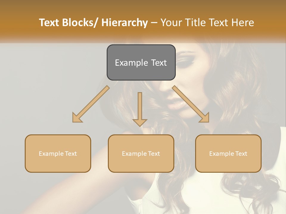 Makeup Dyed Hair PowerPoint Template