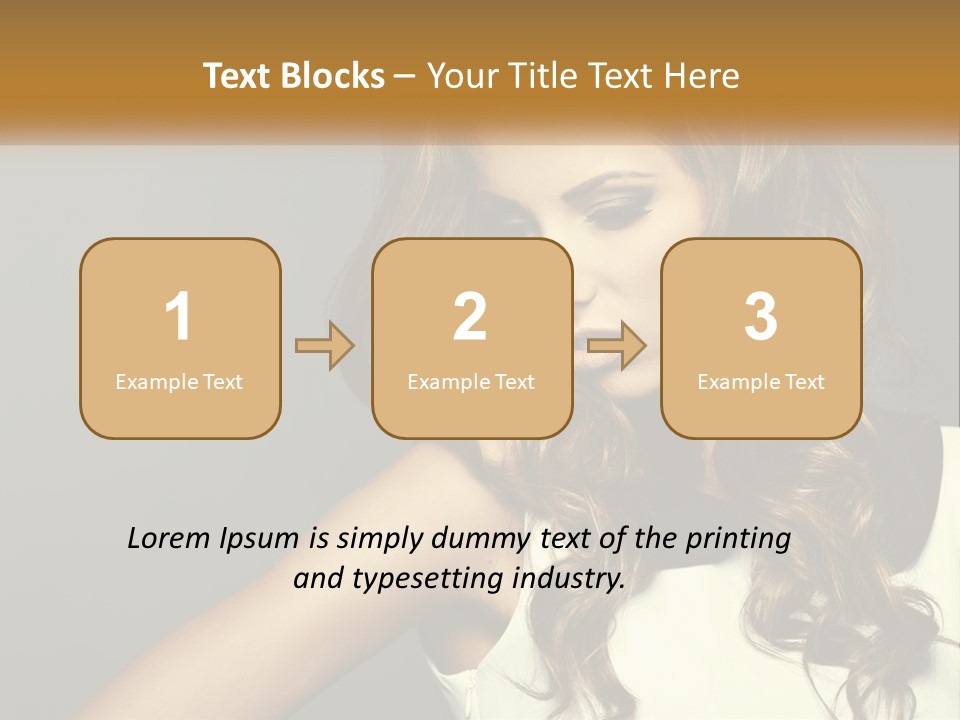 Makeup Dyed Hair PowerPoint Template