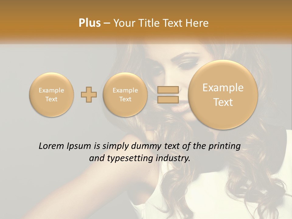 Makeup Dyed Hair PowerPoint Template