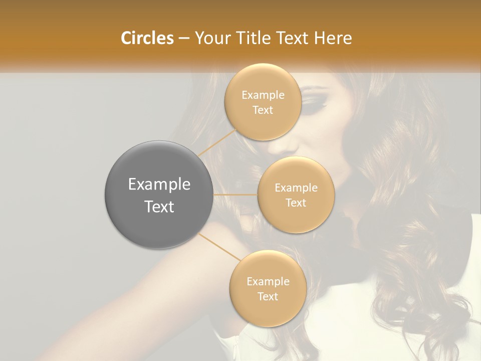 Makeup Dyed Hair PowerPoint Template