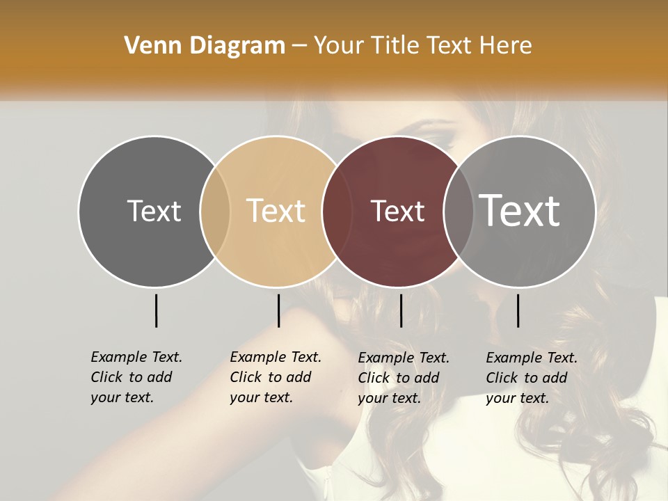 Makeup Dyed Hair PowerPoint Template