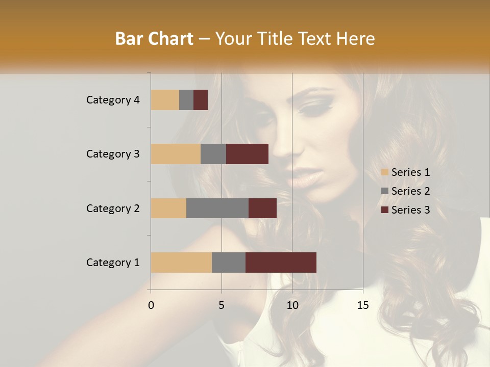 Makeup Dyed Hair PowerPoint Template