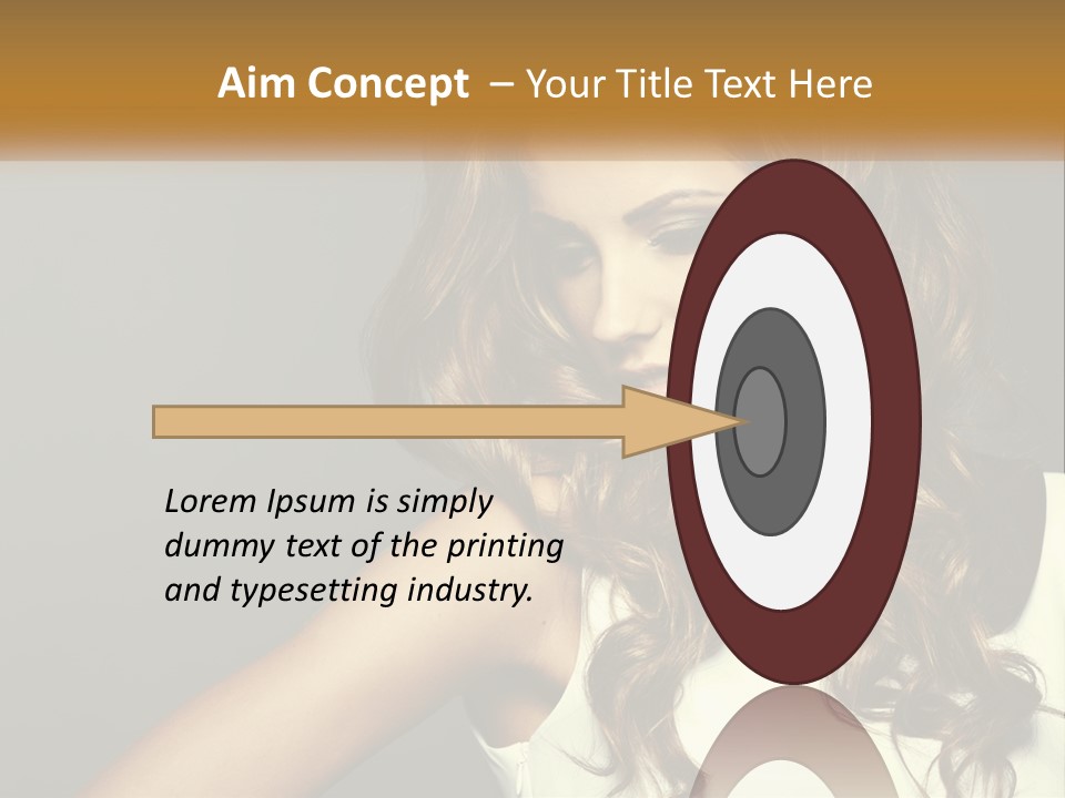 Makeup Dyed Hair PowerPoint Template