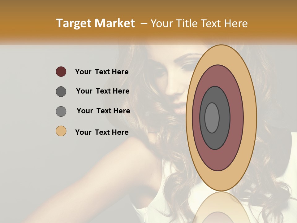 Makeup Dyed Hair PowerPoint Template