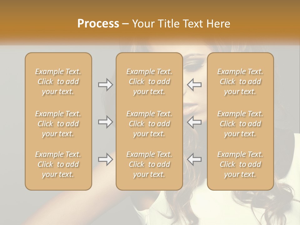 Makeup Dyed Hair PowerPoint Template