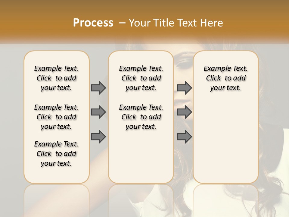 Makeup Dyed Hair PowerPoint Template