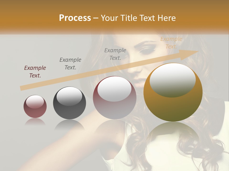 Makeup Dyed Hair PowerPoint Template