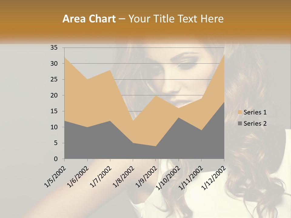 Makeup Dyed Hair PowerPoint Template