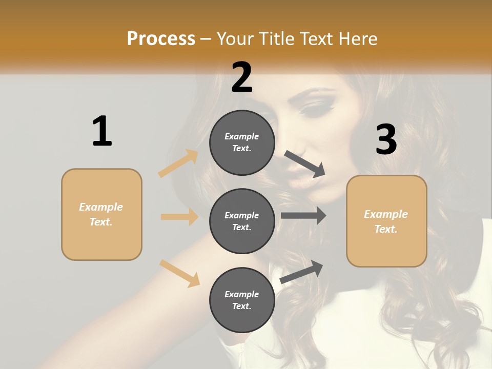 Makeup Dyed Hair PowerPoint Template