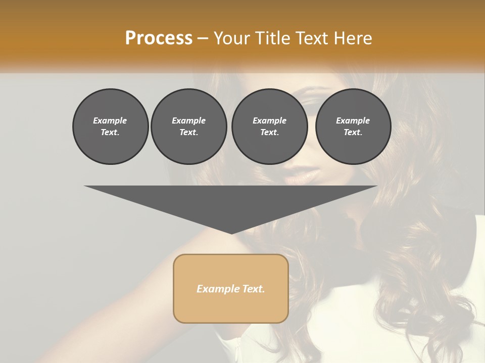 Makeup Dyed Hair PowerPoint Template