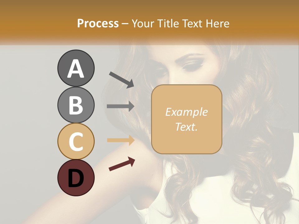 Makeup Dyed Hair PowerPoint Template