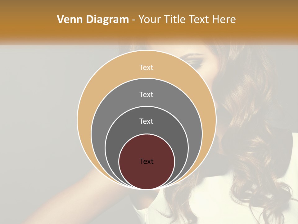 Makeup Dyed Hair PowerPoint Template