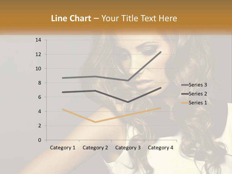 Makeup Dyed Hair PowerPoint Template