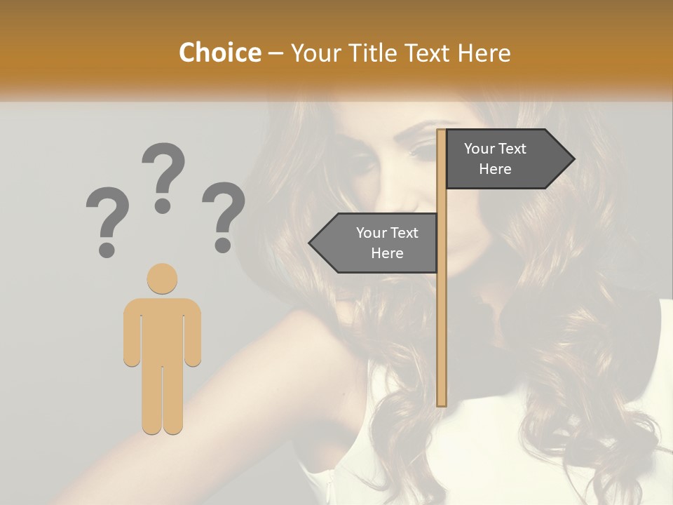 Makeup Dyed Hair PowerPoint Template