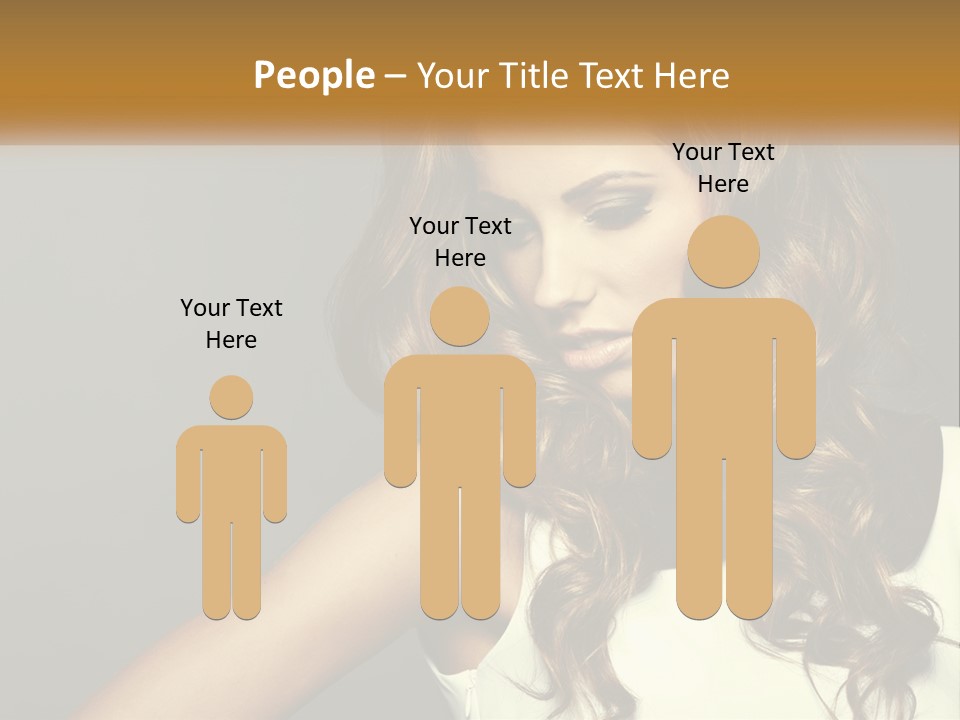 Makeup Dyed Hair PowerPoint Template