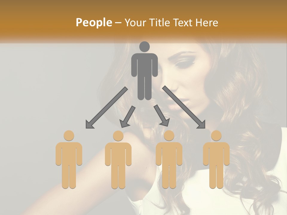 Makeup Dyed Hair PowerPoint Template