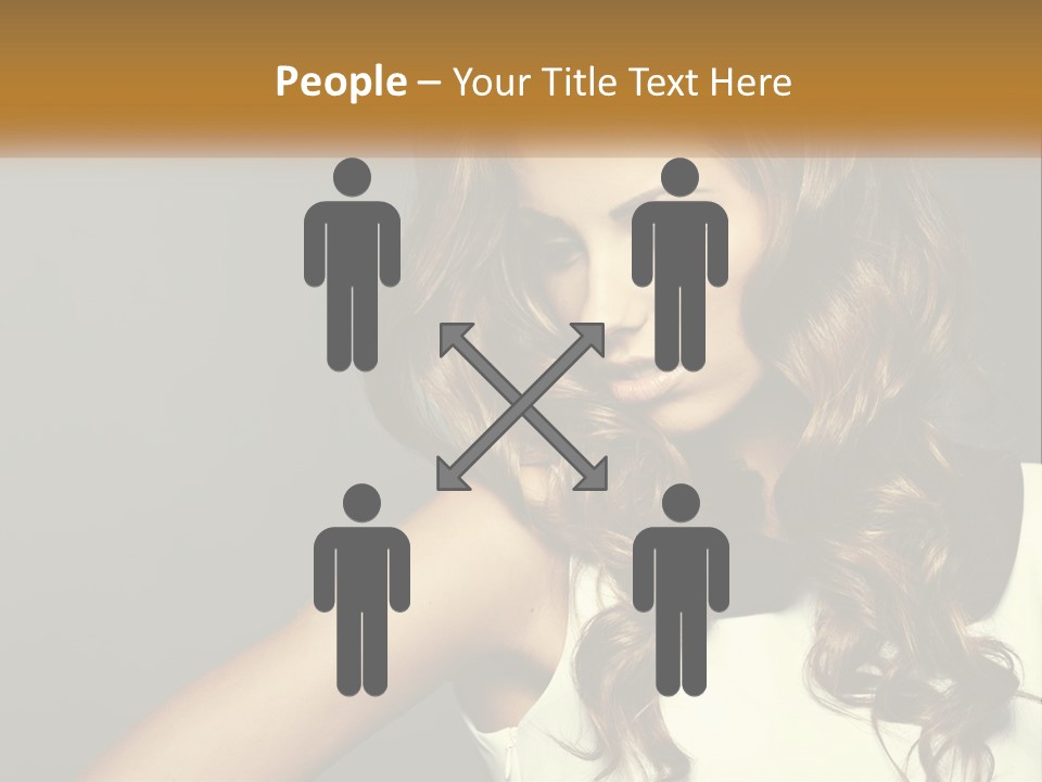 Makeup Dyed Hair PowerPoint Template