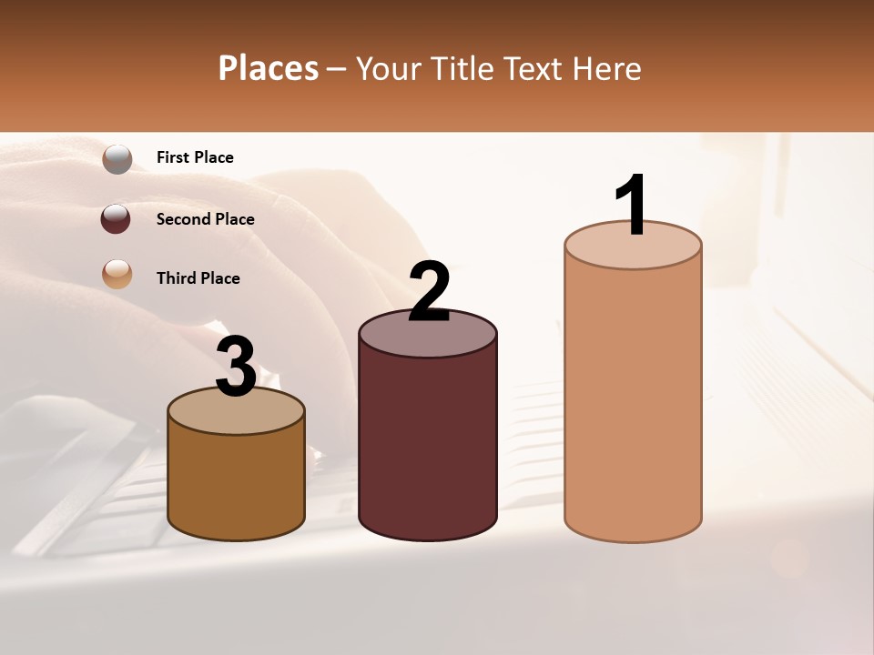 Type Text On The Keyboard PowerPoint Template