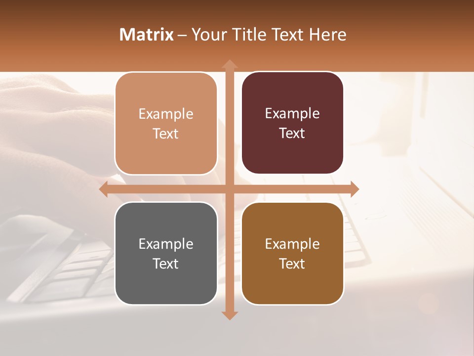 Type Text On The Keyboard PowerPoint Template