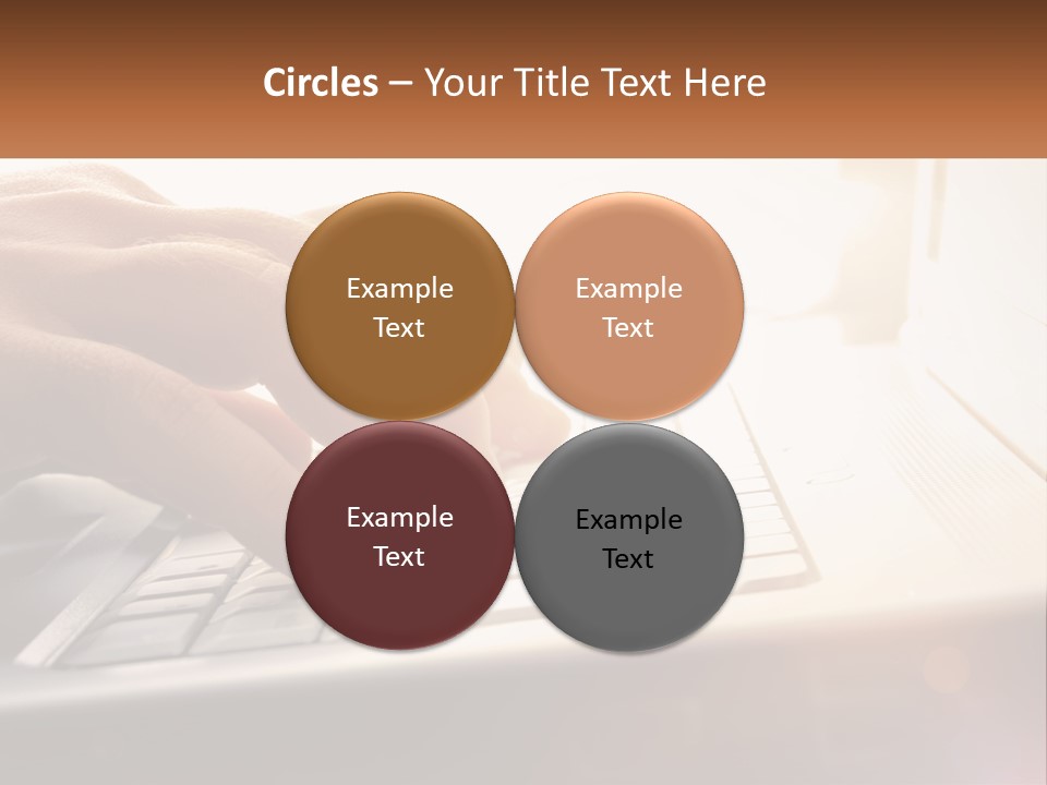 Type Text On The Keyboard PowerPoint Template