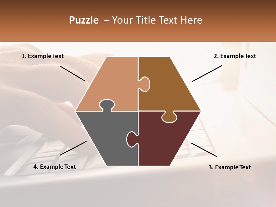 Type Text On The Keyboard PowerPoint Template