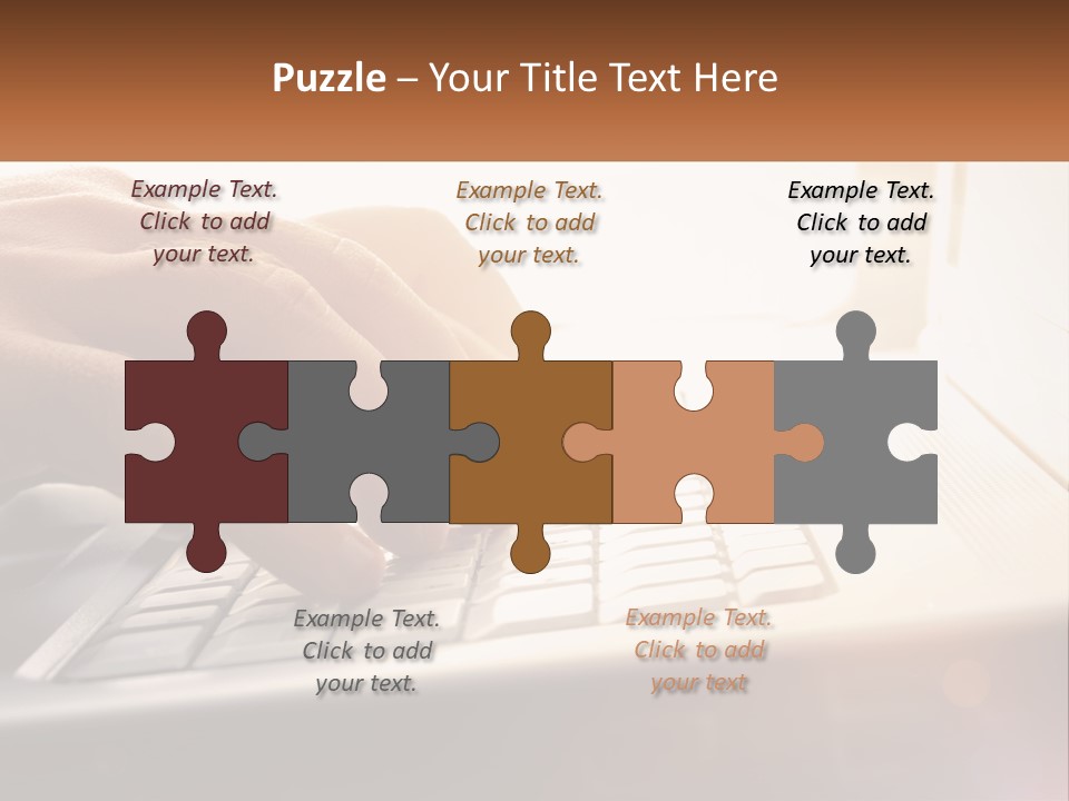 Type Text On The Keyboard PowerPoint Template