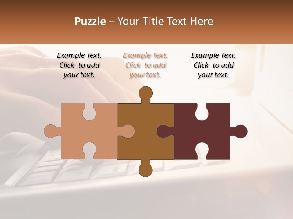 Type Text On The Keyboard PowerPoint Template